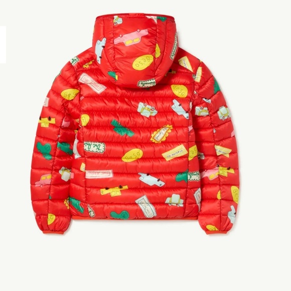 Save the Duck X The Animal observatory Kids Red lobster coat sz 6 Nwot,8 yrs NWT - Picture 2 of 15